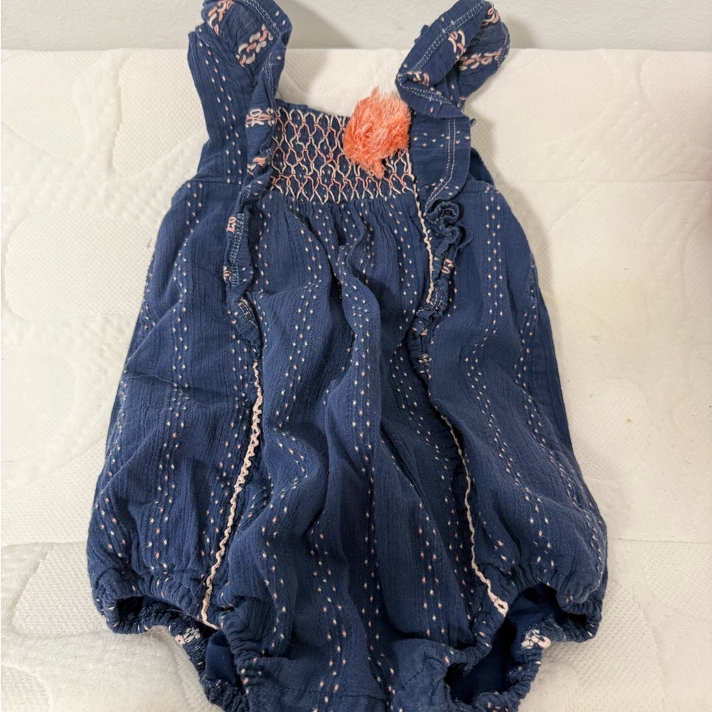 Catherine Malandrino Mini Blue Romper